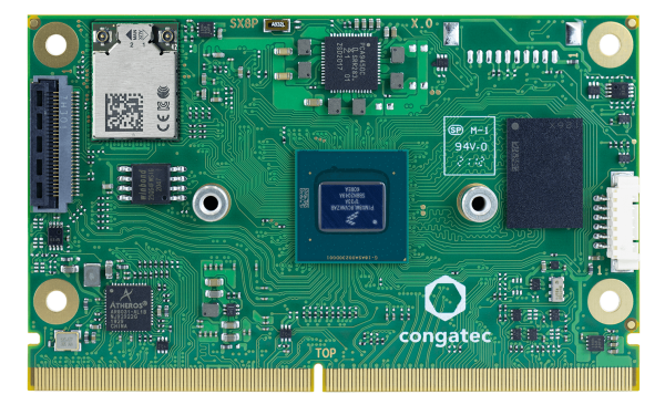 conga-SMX8-Plus/i-QC-4G eMMC16 AW-CM276NF SMARC Module from congatec conga-SMX8-Plus product line. Part# 051322