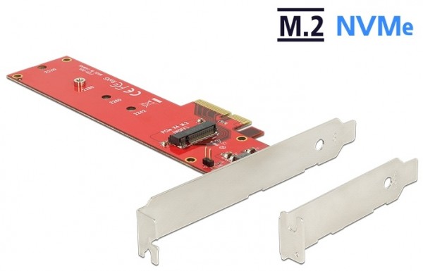 M.2 KEY M - PCIe x4 Adapter Board for SSDs (2242..22110)