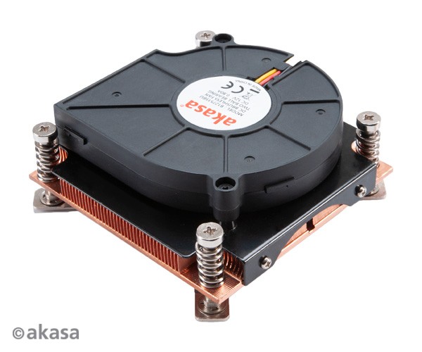 Akasa AK-CCE-7107BP - Low Profile CPU Cooler for Intel LGA 775 & LGA 1156